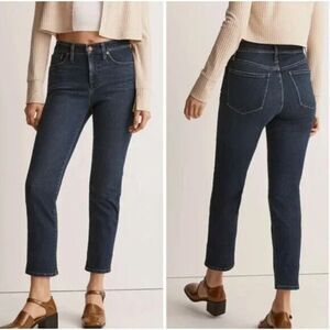 NEW Madewell Mid-Rise Stovepipe Jeans in Dahill Wash,‎ 23